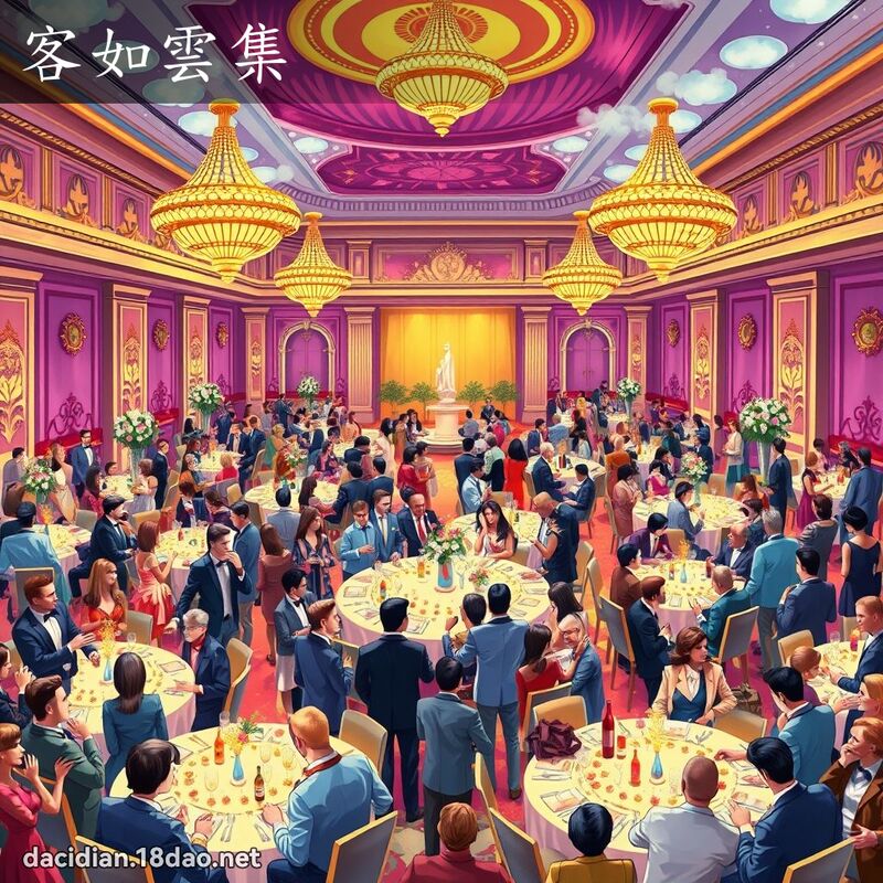 客如云集 - 国语大辞典配图