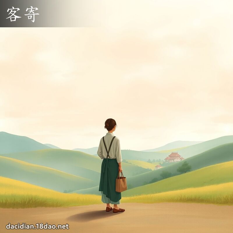 客寄 - 國語大辭典配圖