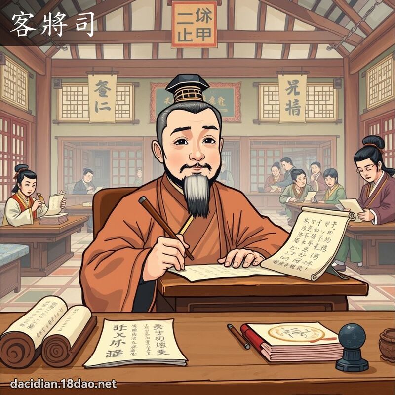 客將司 - 國語大辭典配圖