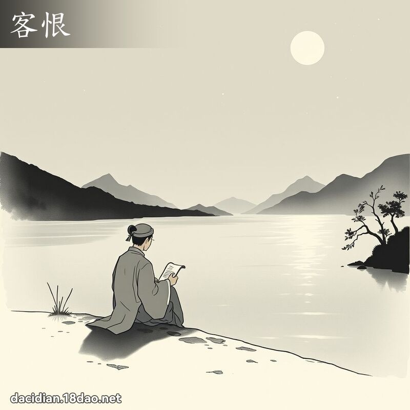客恨 - 國語大辭典配圖