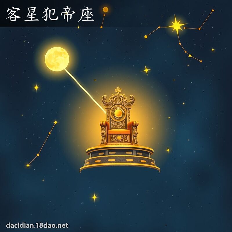 客星犯帝座 - 國語大辭典配圖