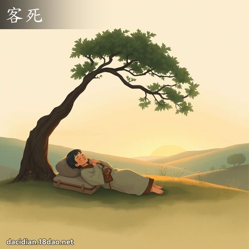 客死 - 國語大辭典配圖