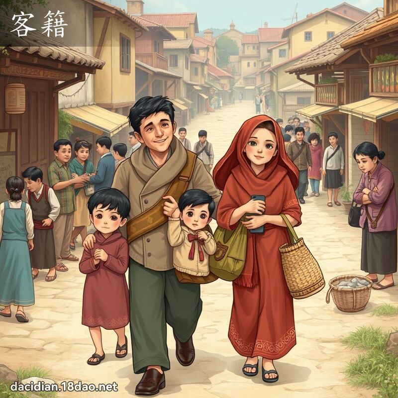 客籍 - 國語大辭典配圖