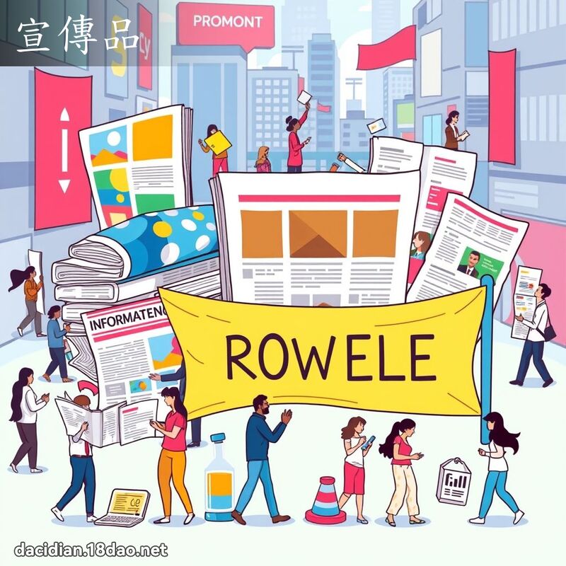 宣傳品 - 國語大辭典配圖
