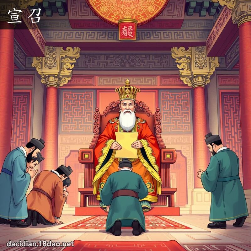 宣召 - 國語大辭典配圖