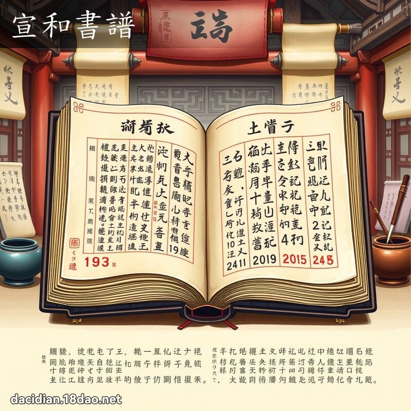 宣和書譜 - 國語大辭典配圖