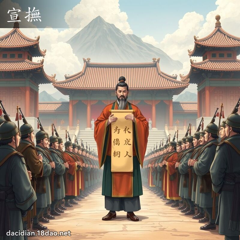 宣撫 - 國語大辭典配圖
