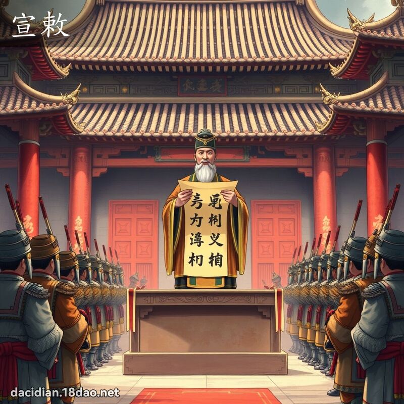 宣敕 - 國語大辭典配圖