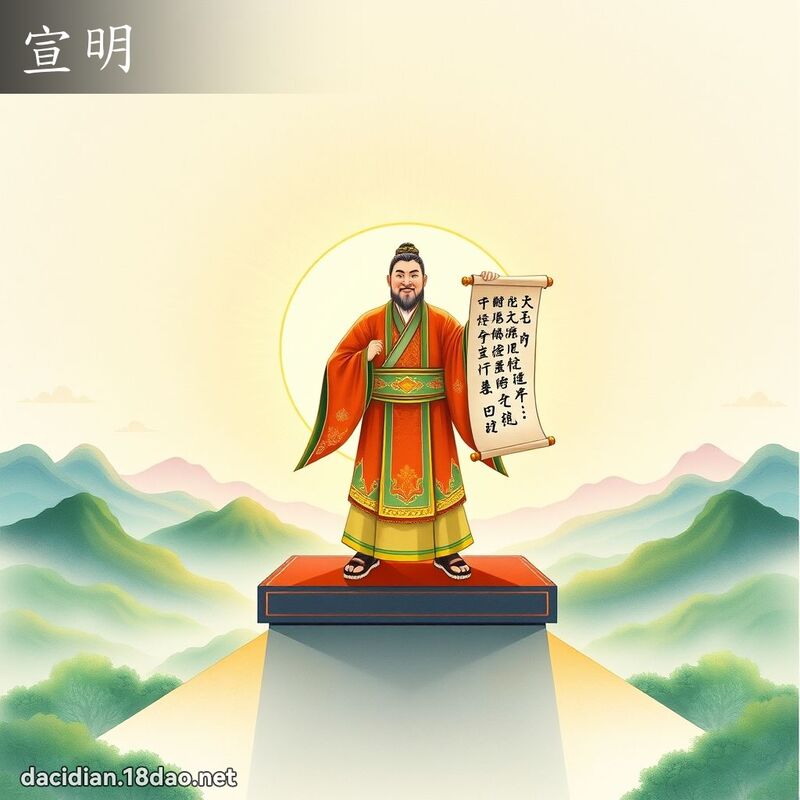 宣明 - 國語大辭典配圖