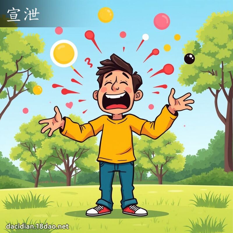 宣泄 - 國語大辭典配圖
