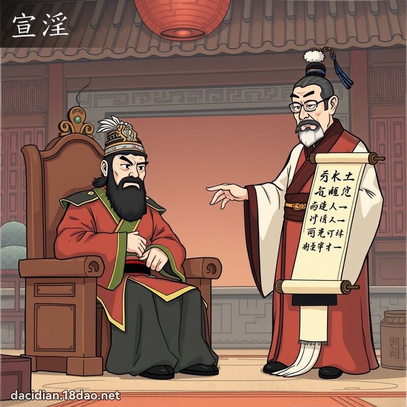 宣淫 - 國語大辭典配圖