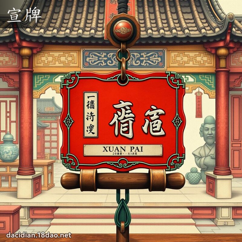 宣牌 - 國語大辭典配圖
