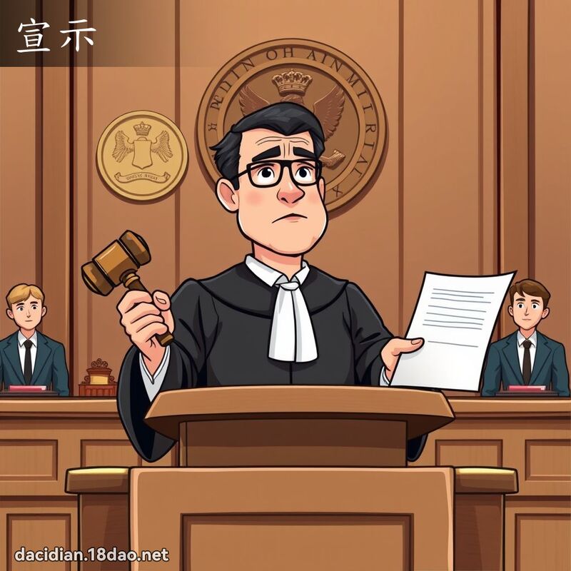 宣示 - 国语大辞典配图