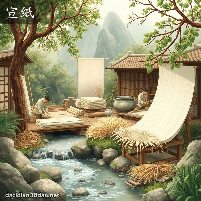 宣纸 - 国语大辞典配图