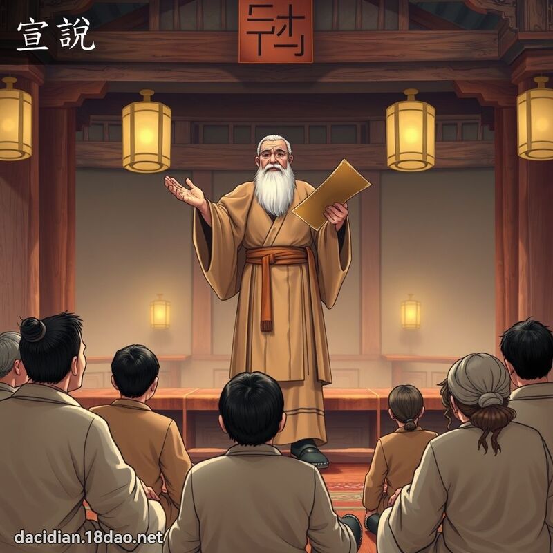 宣說 - 國語大辭典配圖