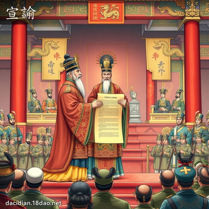 宣諭 - 國語大辭典配圖
