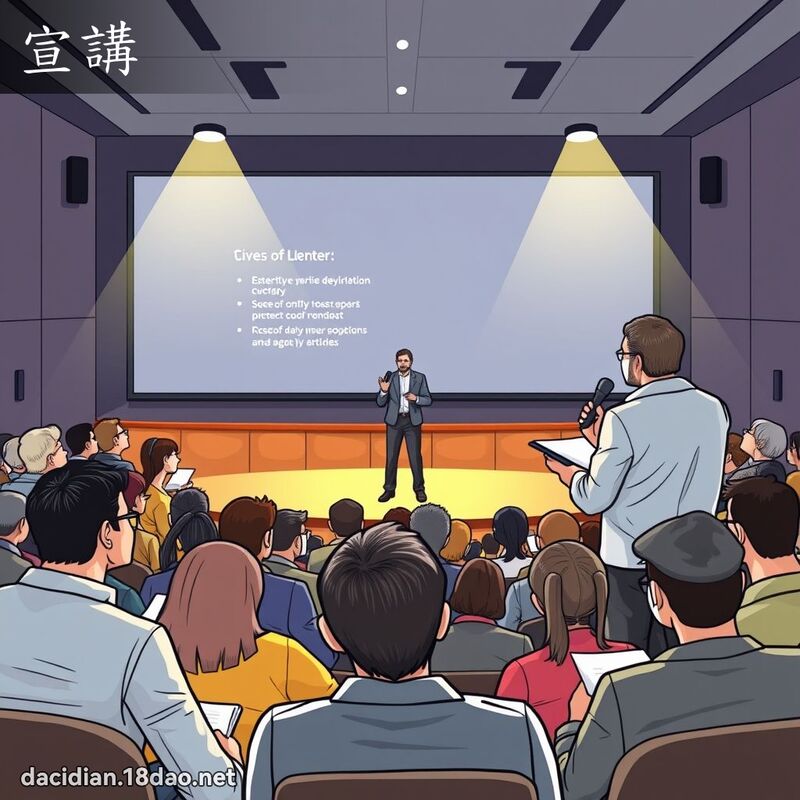 宣講 - 國語大辭典配圖