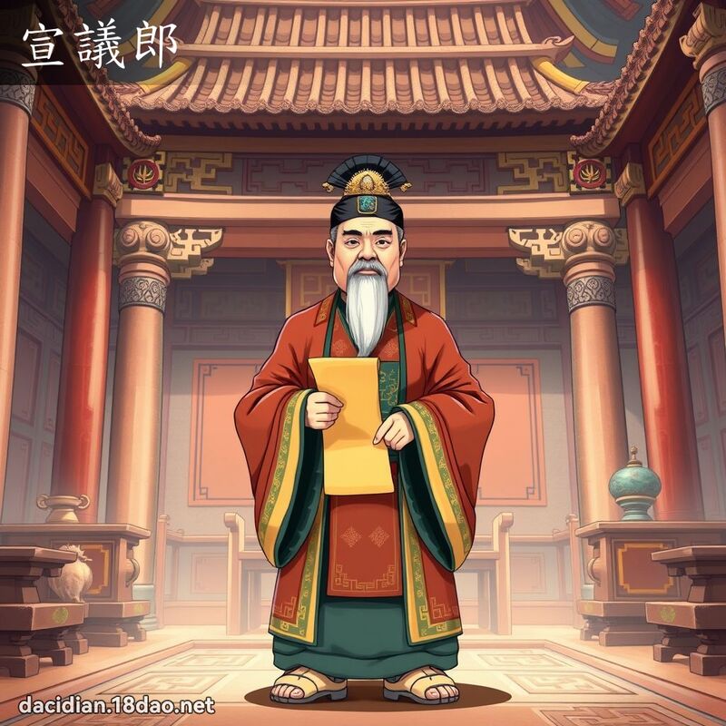 宣議郎 - 國語大辭典配圖