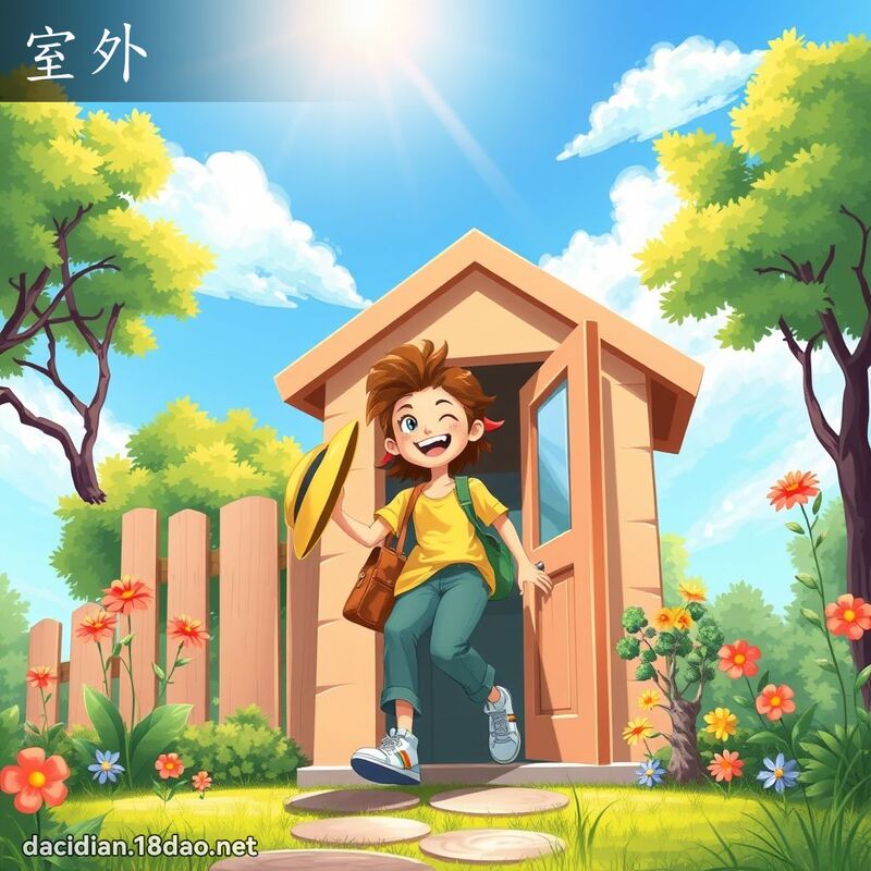 室外 - 國語大辭典配圖