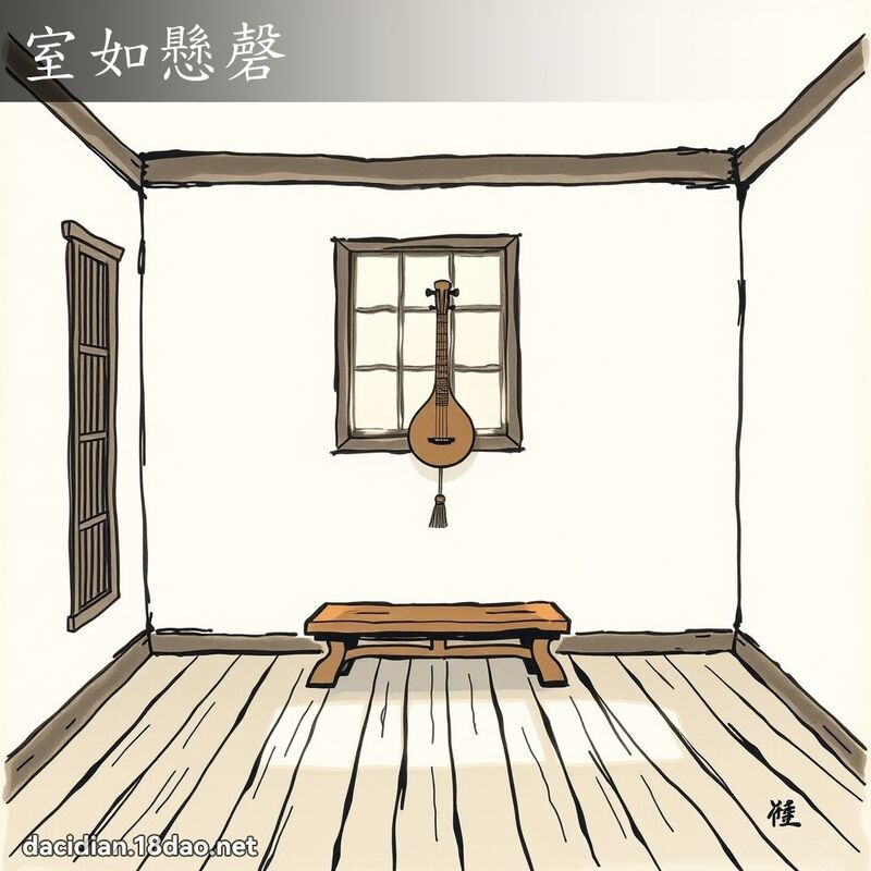 室如悬磬 - 国语大辞典配图