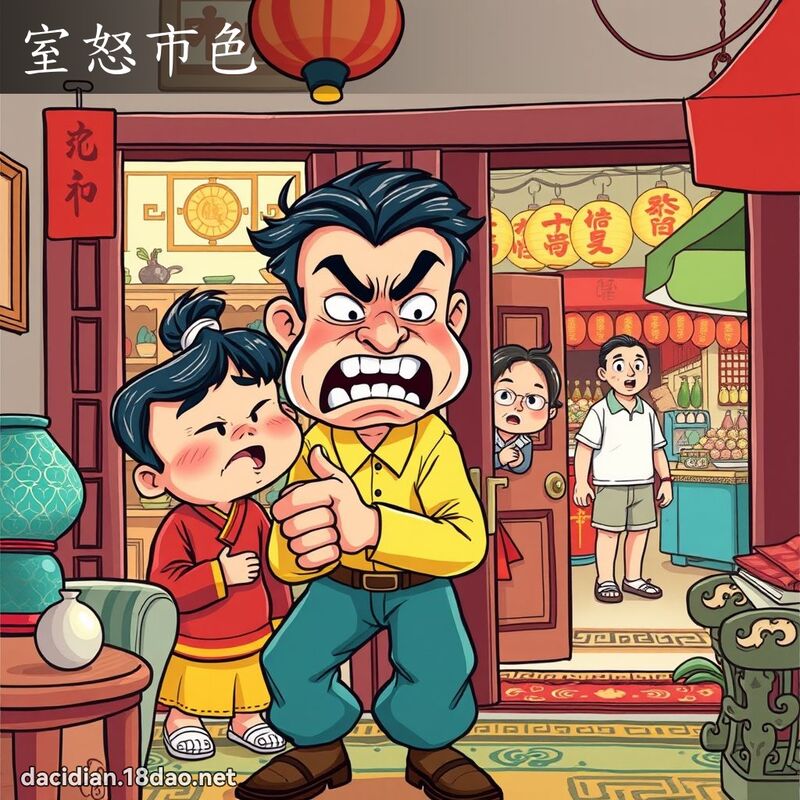 室怒市色 - 国语大辞典配图