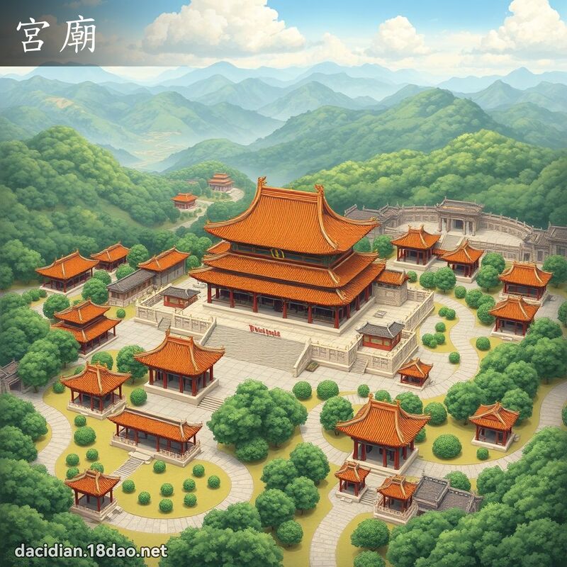宮廟 - 國語大辭典配圖