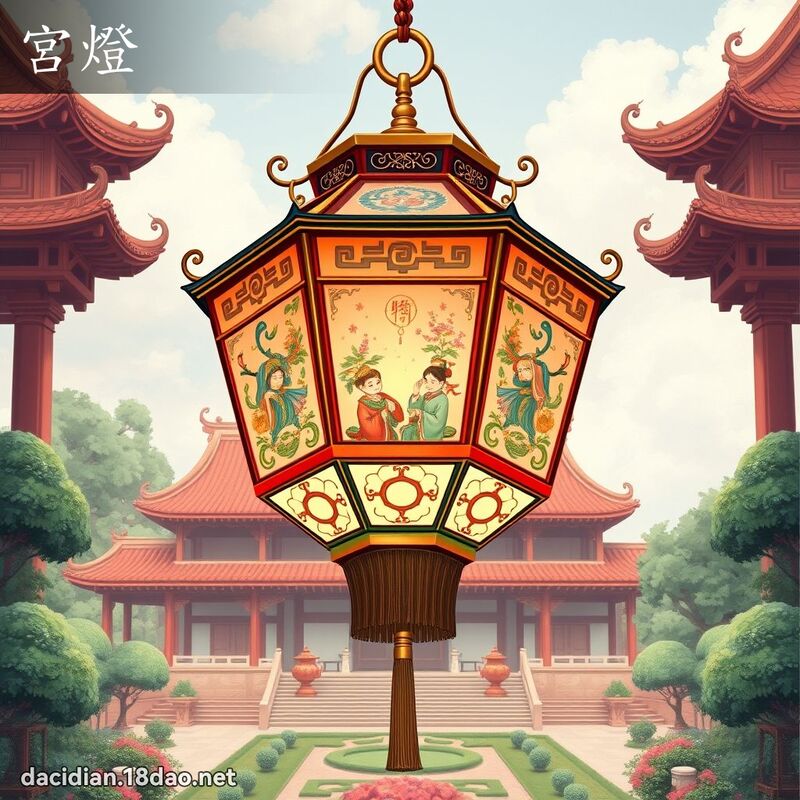 宮燈 - 國語大辭典配圖
