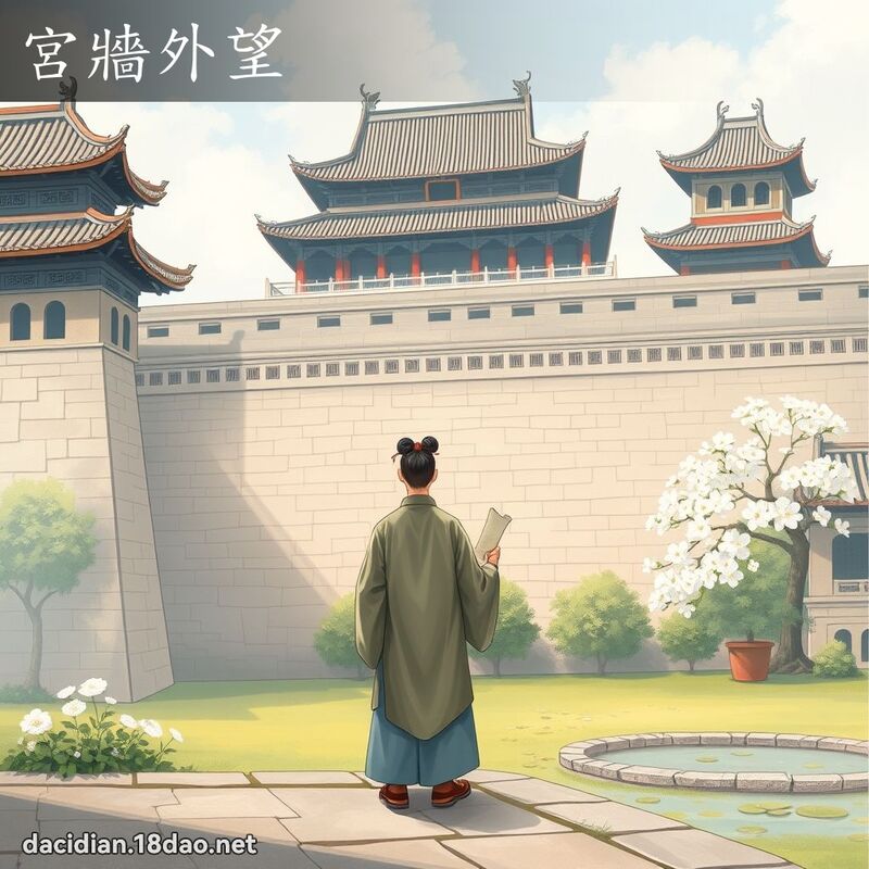 宮牆外望 - 國語大辭典配圖