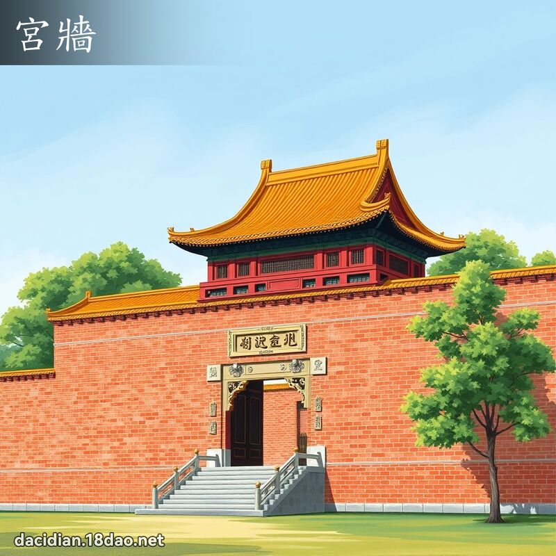 宮牆 - 國語大辭典配圖
