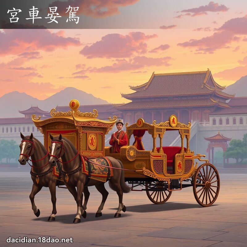 宮車晏駕 - 國語大辭典配圖