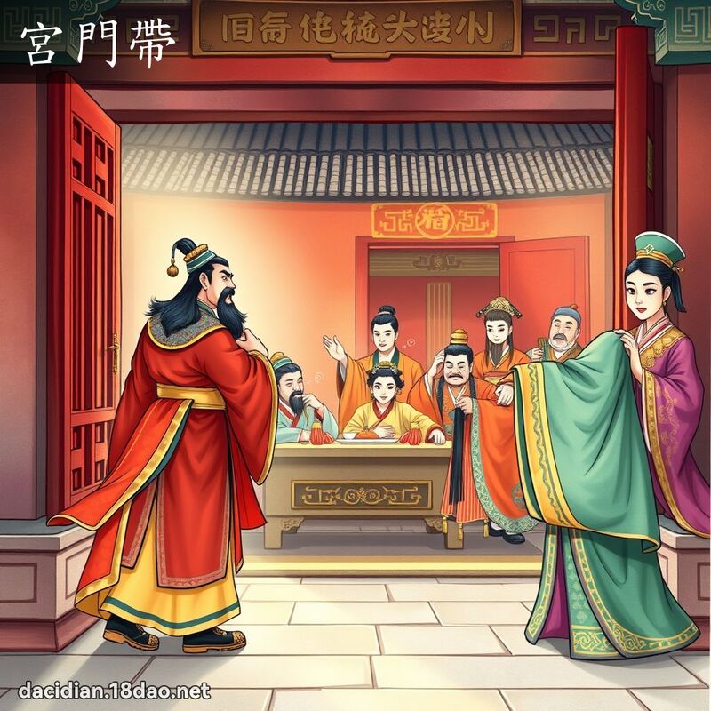 宮門帶 - 國語大辭典配圖