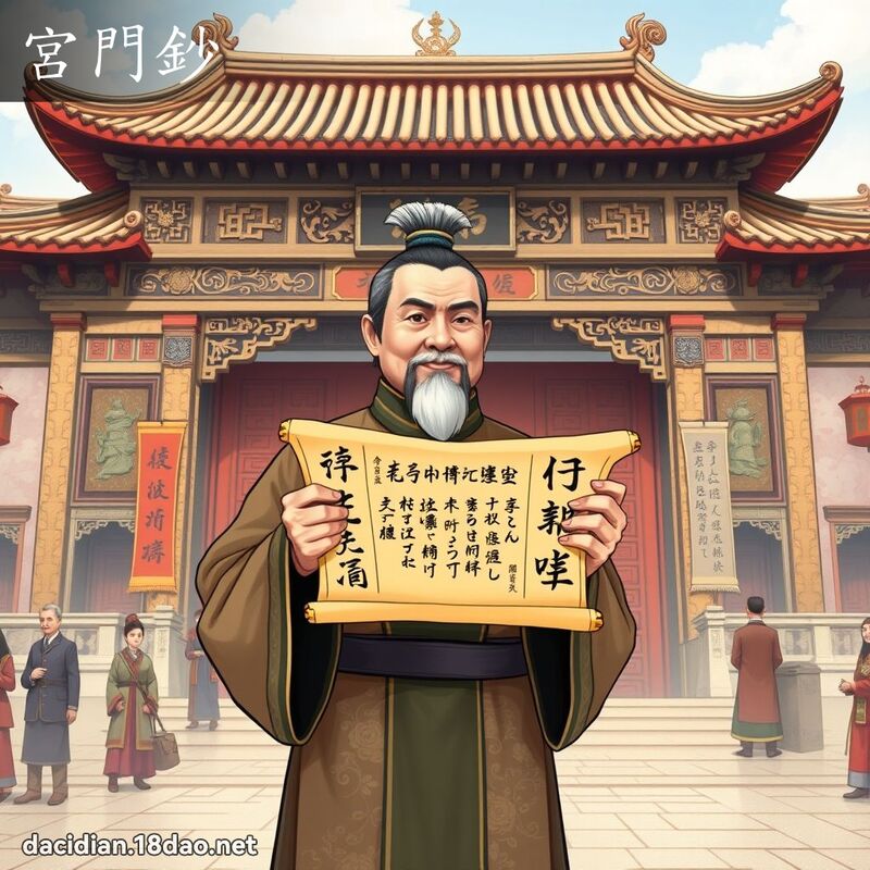 宮門鈔 - 國語大辭典配圖