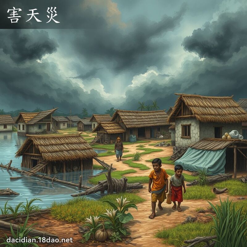 害天灾 - 国语大辞典配图