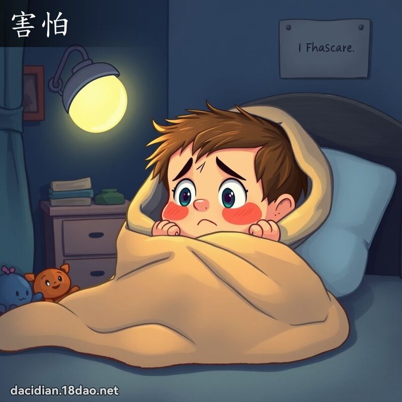 害怕 - 國語大辭典配圖