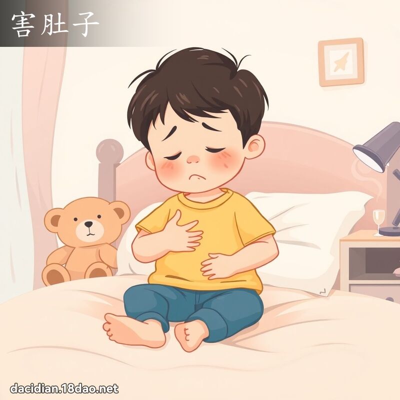 害肚子 - 國語大辭典配圖