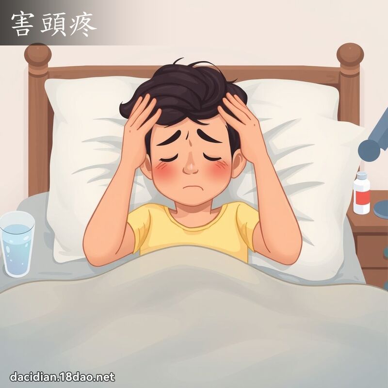 害頭疼 - 國語大辭典配圖