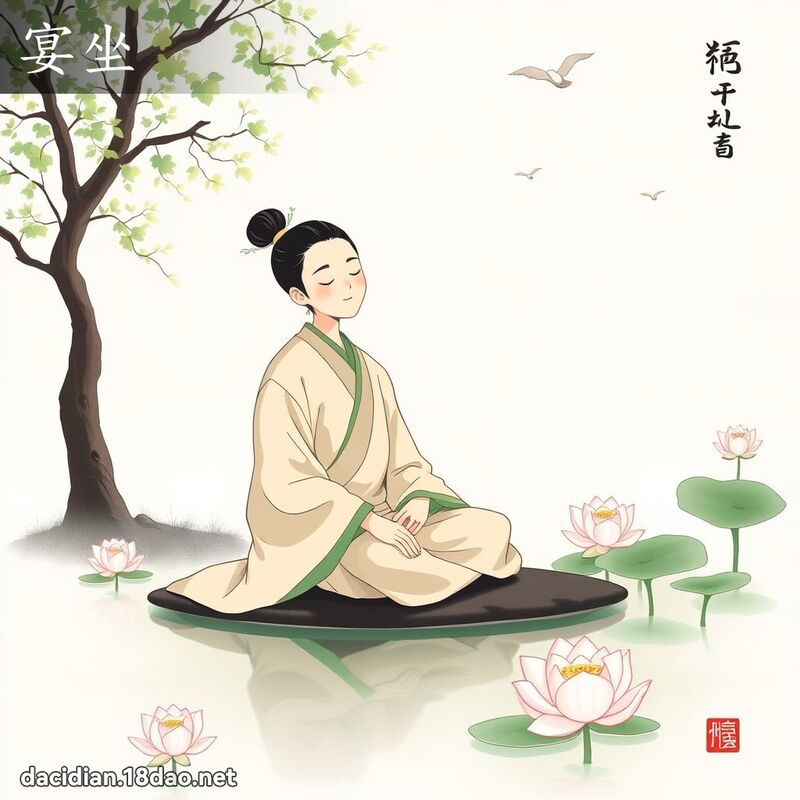 宴坐 - 国语大辞典配图