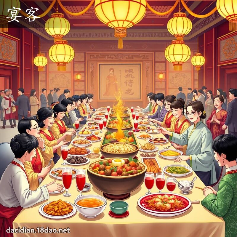 宴客 - 國語大辭典配圖
