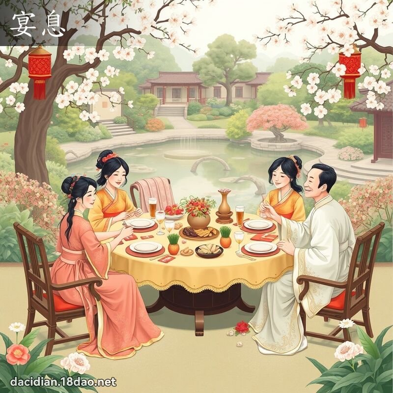 宴息 - 國語大辭典配圖