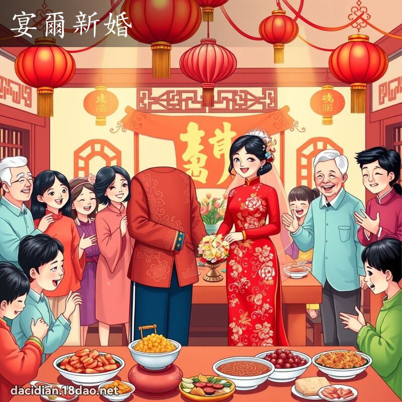 宴尔新婚 - 国语大辞典配图