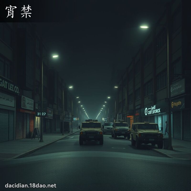 宵禁 - 國語大辭典配圖