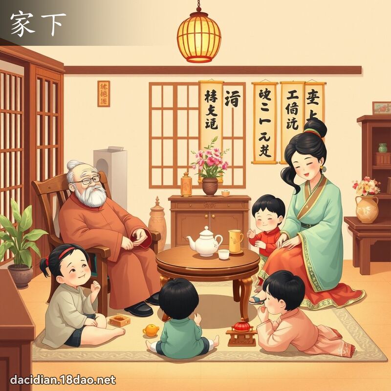 家下 - 國語大辭典配圖