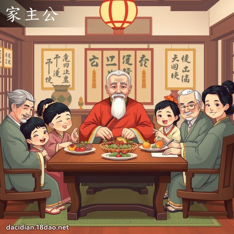 家主公 - 国语大辞典配图