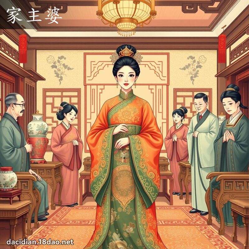 家主婆 - 國語大辭典配圖