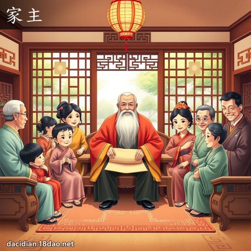 家主 - 國語大辭典配圖