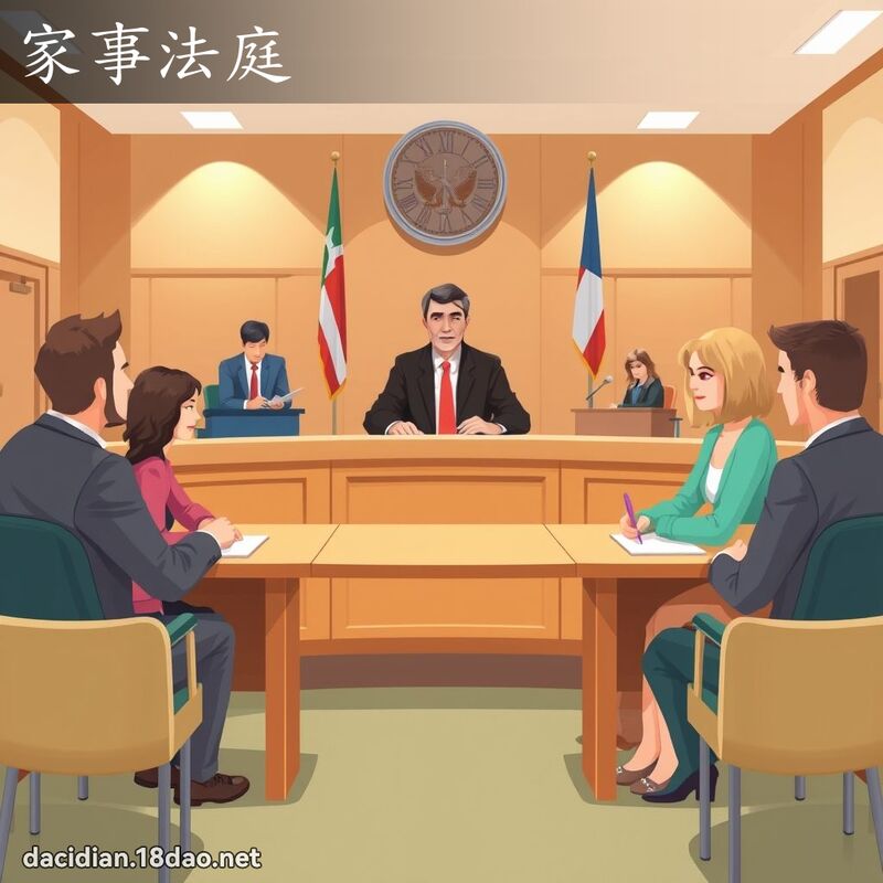 家事法庭 - 国语大辞典配图