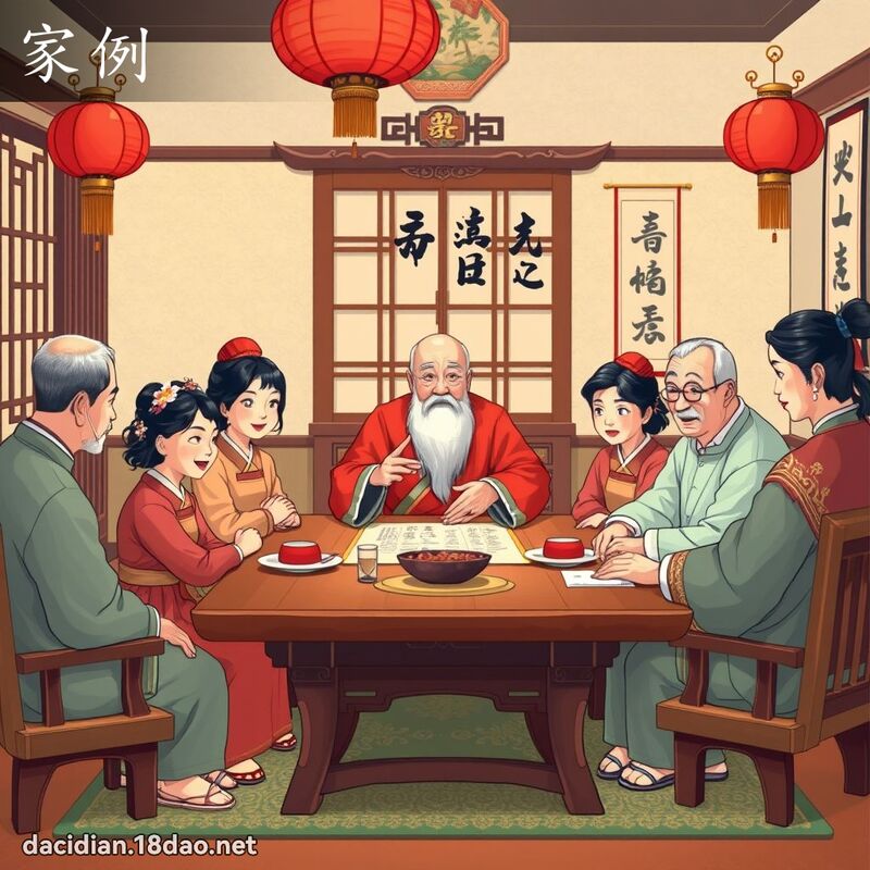 家例 - 国语大辞典配图