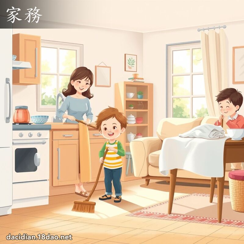 家務 - 國語大辭典配圖