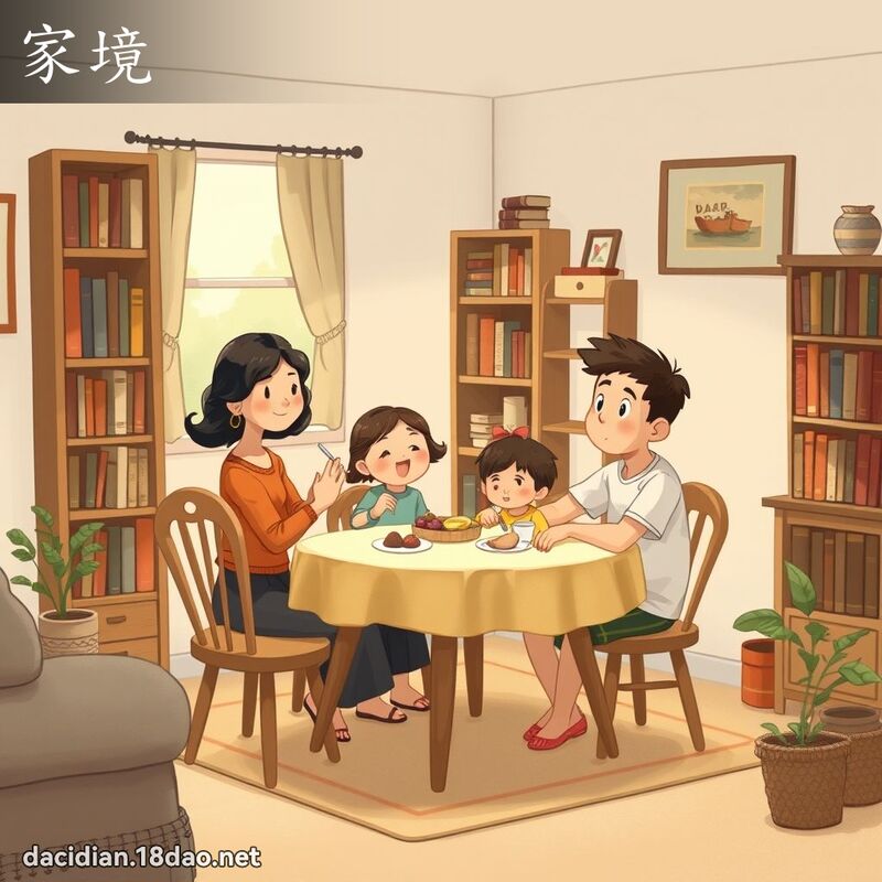 家境 - 国语大辞典配图