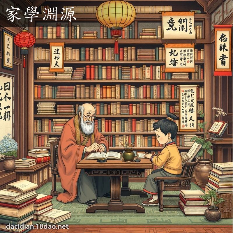 家学渊源 - 国语大辞典配图
